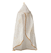 mini bed canopy white gold