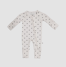 dotted zip pajama
