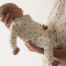 dotted zip pajama