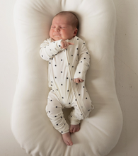 dotted zip pajama