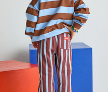blue striped sweatshirt