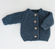 stitch cardigan sweater slate