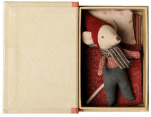 Christmas baby mouse in book