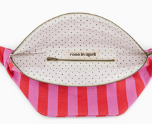 bum bag orchid and tomato stripe