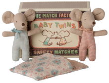 baby mice twins gingham