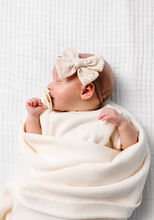 adventure bow headband - tan bloom