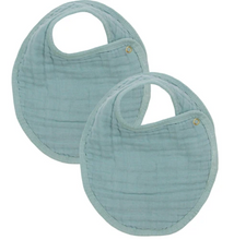 cloud muslin™ bib 2 pack steele