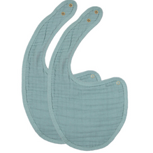 cloud muslin™ bib 2 pack steele