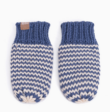 no-thumb mittens blue