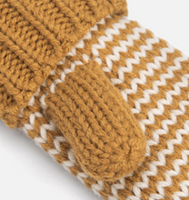 classic mitten brown stripe