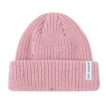 thick knit beanie - pink