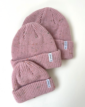 thick knit beanie - pink