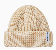thick knit beanie - cream