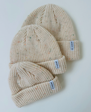 thick knit beanie - cream