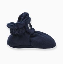 solid organic booties navy
