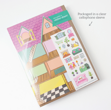 sticker scene card: dollhouse
