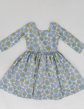 twirl dress in periwinkle floral