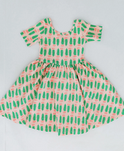 twirl dress in pink tulip