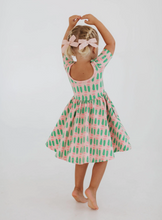 twirl dress in pink tulip