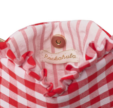 gingham ruffle love heart