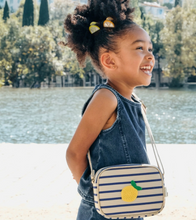 lemon drop stripy bag