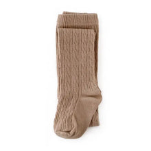 oat cable knit tights