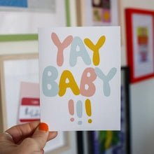 yay baby greeting card