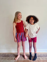 trail short candy apple stripe
