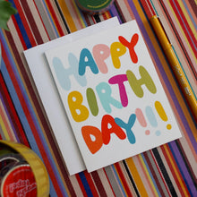 birthday balloons greeting card
