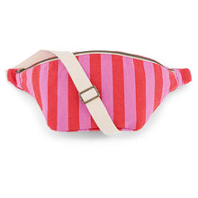bum bag orchid and tomato stripe