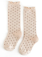 cocoa dot vanilla knee socks