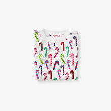 candy cane two piece pajamas