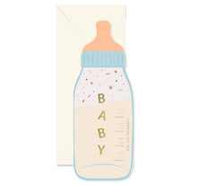 Baby Bottle die-cut Greeting Card