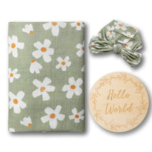 organic swaddle set jasmine