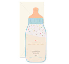 Baby Bottle die-cut Greeting Card