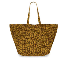 elisa tote bag animal print caramel