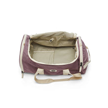states duffle in purple