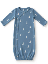 cowboy boot blue gown