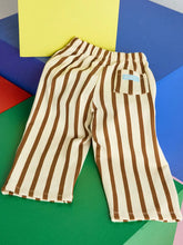 french terry rust stripe pant