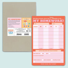 my homework: homework chart