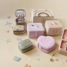 Enchanted Glitter Heart Jewelry Box