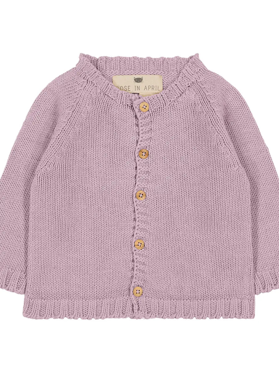 sweetly knit sweater in lilac