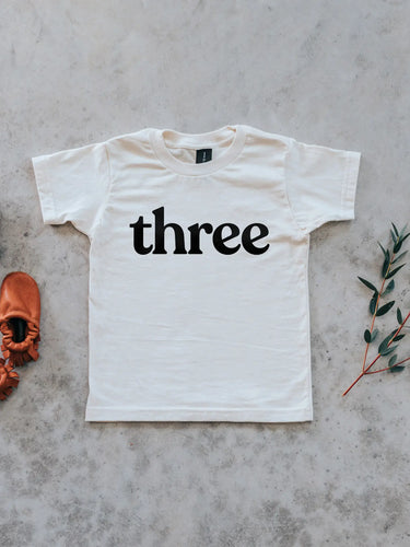 gladfolk birthday tee: three