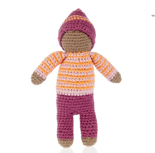 FINAL SALE: pixie doll rattle in pink