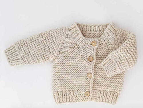 stitch cardigan sweater natural