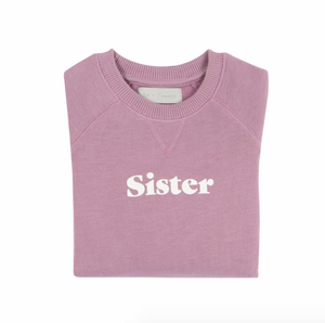 sister sweatshirt in violet