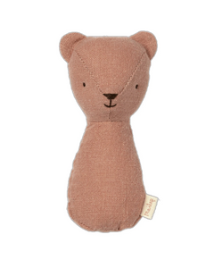 teddy rattle in pink