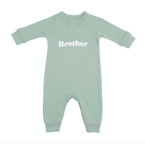 sage "brother" all-in-one romper