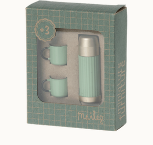 thermos and cups in mint