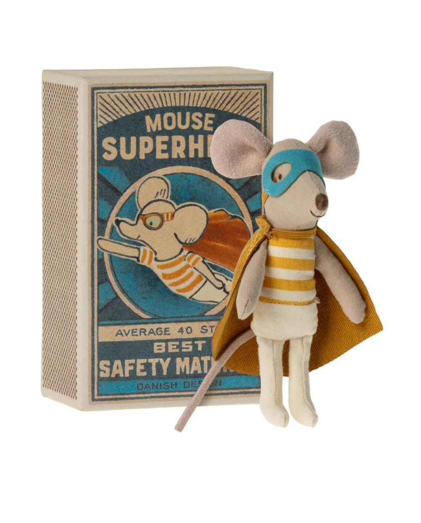 superhero mouse in box